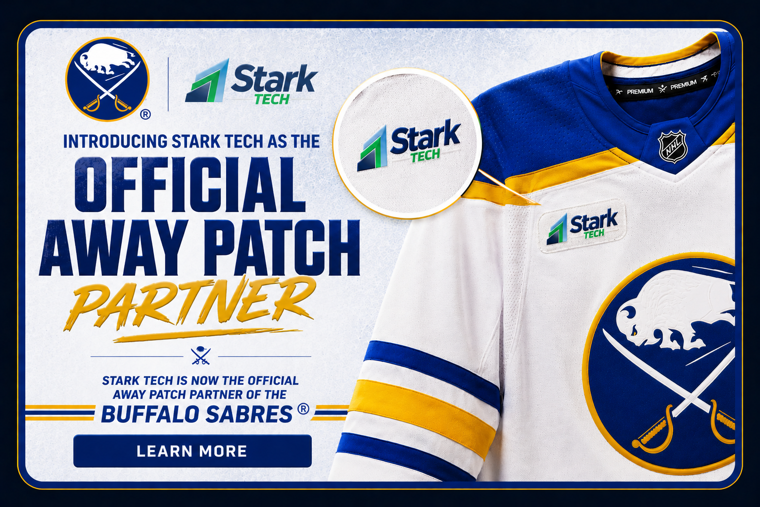 Ofiicial Away Patch partner of the Buffalo Sabres jersey logo