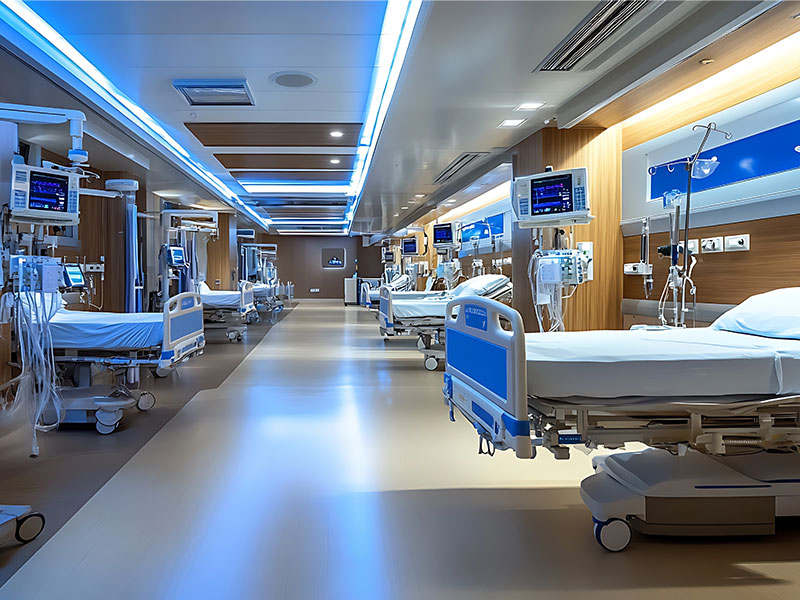 image of the inside of a hospital ward
